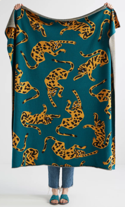 Anthropologie Leopard print blanket