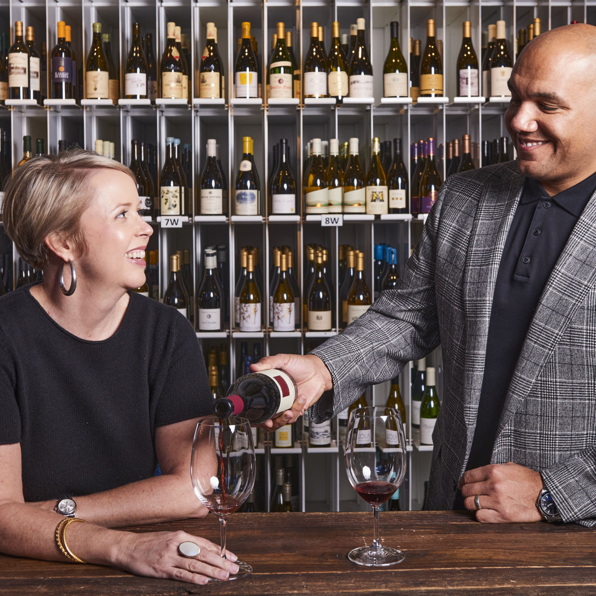 Wife and Husband and Owners of The Urban Grape, Hadley and TJ Douglas