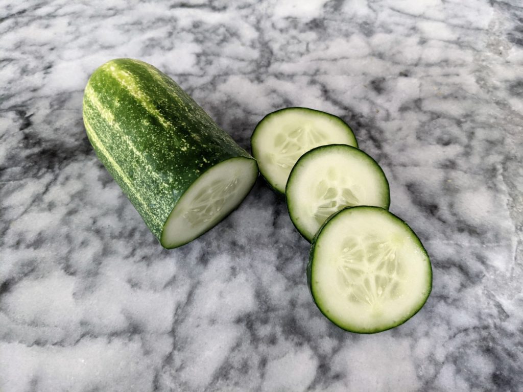 Cucumber salad is very healthy