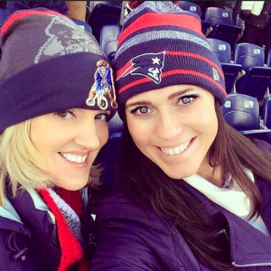 Kimberly Gioioso at Patriots game